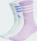 adidas 3-Streifen Cushioned Crew Socken powder plum/white/halo mint, 3 Paare Vorschaubild