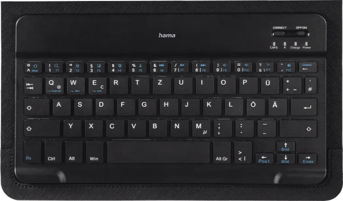 Hama Key4All X3100 Folio Keyboard, schwarz, DE