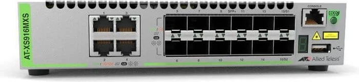 Allied Telesis CentreCOM XS900MX Desktop 10G Managed Switch, 12x SFP+, 4x RJ-45