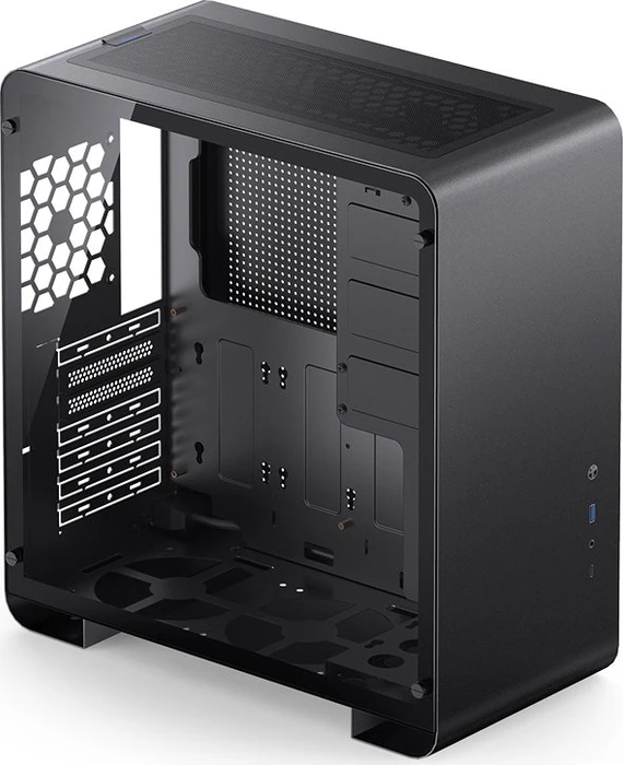 Jonsbo U4 Pro, schwarz, Glasfenster
