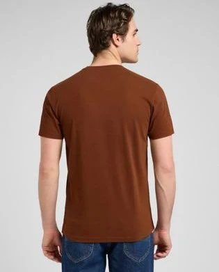 Lee Patch Logo T-Shirt kurzarm luxe brown (Herren)