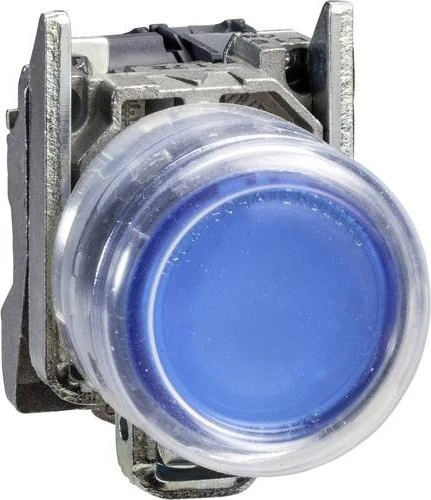 Schneider Electric Drucktaster +Silikonkappe 1S tastend, blau