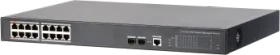 Dahua PFS42 Rackmount Gigabit Managed Switch, 16x RJ-45, 2x SFP, 240W Hi-PoE (PFS4218-16GT-240)