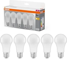 Osram Ledvance LED Base Classic A 60 13W/827 E27 Frosted, 5 Stück