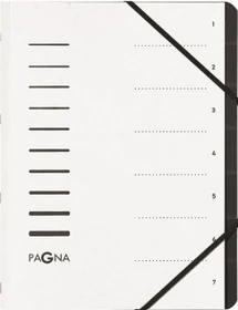 Pagna Ordnungsmappe, 7 Fächer, A4, weiß