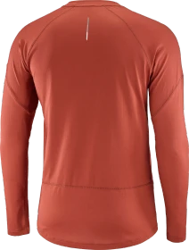 Salomon Cross Run Laufshirt langarm red dahlia (Herren)