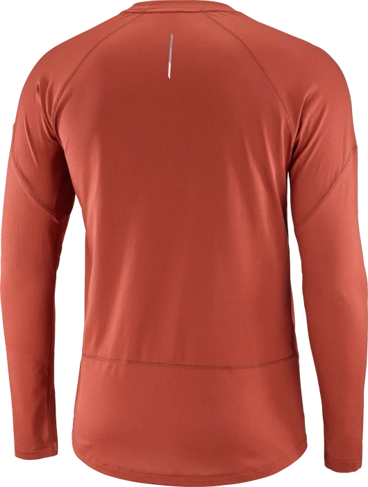 Salomon Cross Run Laufshirt langarm red dahlia (Herren)