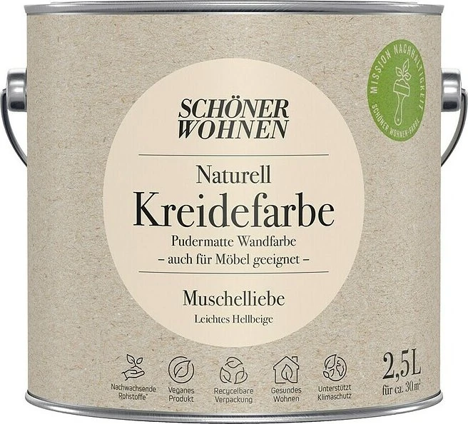 Schöner Wohnen Naturell Kreidefarbe