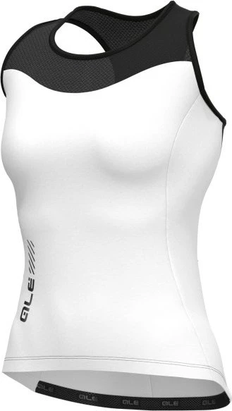 Alé Pragma Color Block Top Trikot ärmellos weiß (Damen)