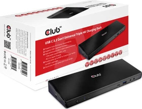 Club 3D USB C 3.2 Gen1 Universal Triple 4K Charging Dock, USB-C 3.0 [Buchse] (CSV-1562)