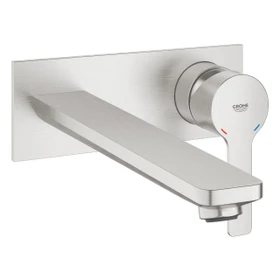 Grohe Lineare 2-Loch-Waschbeckenarmatur supersteel