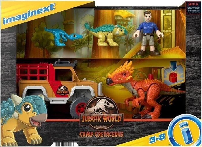 Mattel Fisher-Price - Imaginext - Jurassic World Neue Abenteuer Dino Abenteuerset