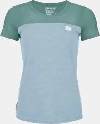 Ortovox 150 Cool Logo Funktionsshirt kurzarm arctic grey (Damen)