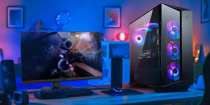 MSI MPG Gungnir 110R, schwarz, Glasfenster