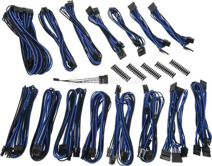 BitFenix Alchemy 2.0 EVG-Series Kabel Kit für Netzteile, schwarz/blau