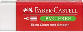 Faber-Castell 7095-20 PVC-Free Radierer, weiß