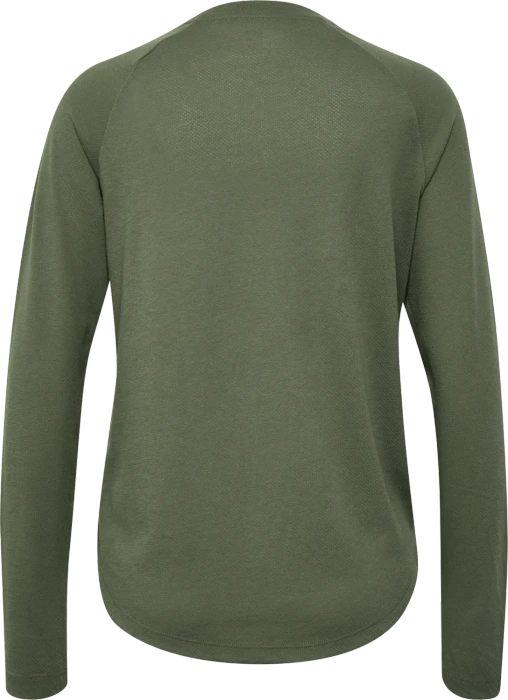 hummel MT Vanja Funktionsshirt langarm deep lichen green (Damen)