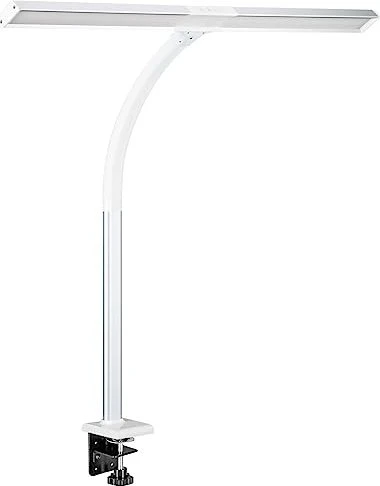FeinTech LED Klemmleuchte weiß/silber