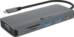 RaidSonic Icy Box IB-DK4040A-CPD 10-in-1 USB-C Dock, USB-C 3.0 [Stecker] (61144)