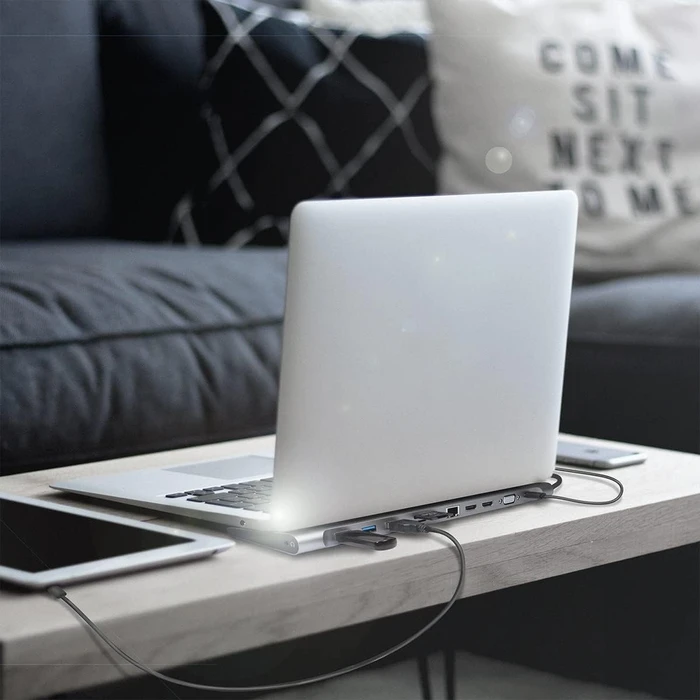 LogiLink USB 3.2 Gen 1 Dockingstation 11-Port, USB-C 3.0 [Stecker]