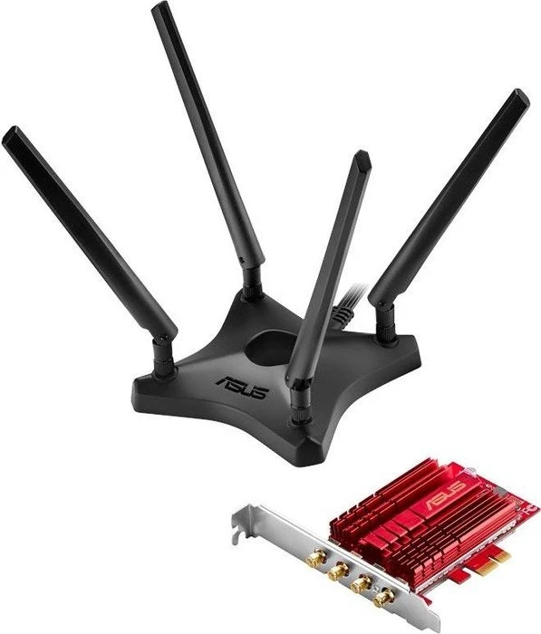 ASUS PCE-AC88, 2.4GHz/5GHz WLAN, PCIe x1