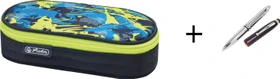 Herlitz Faulenzer Etui Camouflage lemon