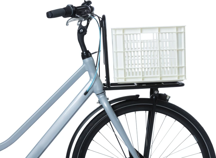 Basil Crate M Fahrradkorb bright white