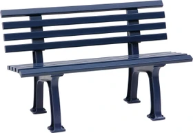 Blome Ibiza Gartenbank 2-Sitzer stahlblau
