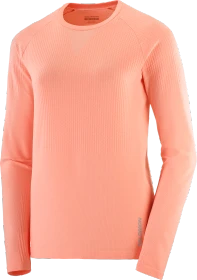 Salomon Sense Aero Funktionsshirt langarm peach amber (Damen)