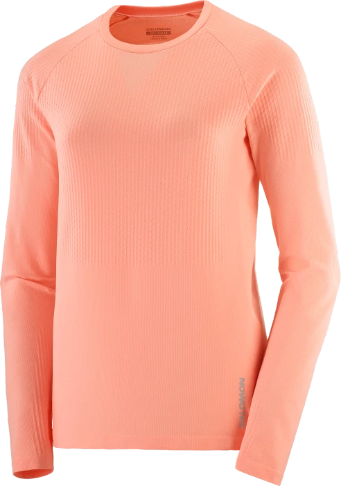 Salomon Sense Aero Funktionsshirt langarm peach amber (Damen)