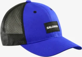 Salomon Trucker Carved Kappe surf the web/deep black