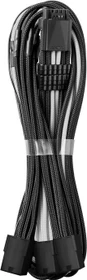CableMod Pro ModMesh 12VHPWR PCI-e Extension, 3x 8-Pin PCIe Stecker auf 16-Pin PCIe 5.0 12VHPWR Stecker, Adapterkabel, schwarz/weiß, 45cm