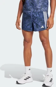 adidas Own the Run Excite Allover Print Aeroready Shorts Laufhose kurz semi cobalt blue (Herren)