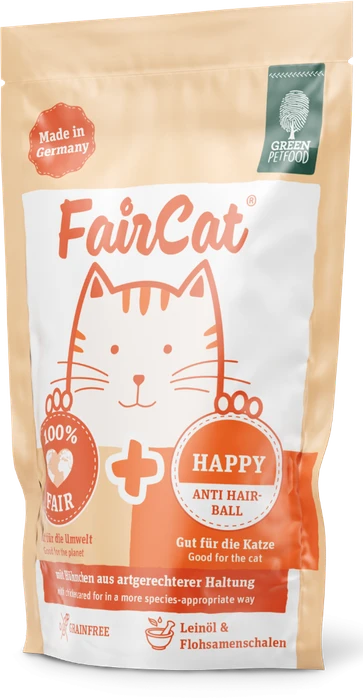 Green Petfood FairCat Happy, Huhn, 680g (8x 85g)
