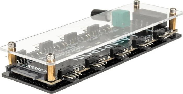 Lamptron SP801, Licht- und Lüfterverteiler, 19-fach