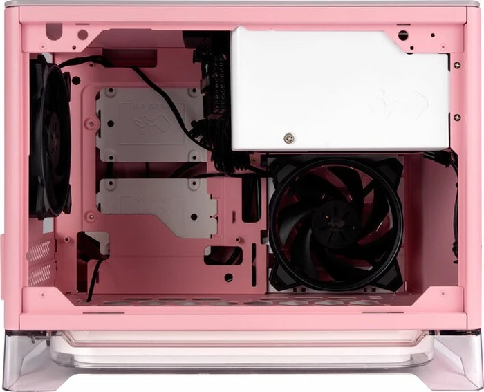 In Win A1 Plus pink, Glasfenster, Mini-ITX, 650W