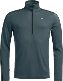 Ortovox 185 Rock'n'Wool Zip Neck Funktionsshirt langarm dark arctic grey (Herren)