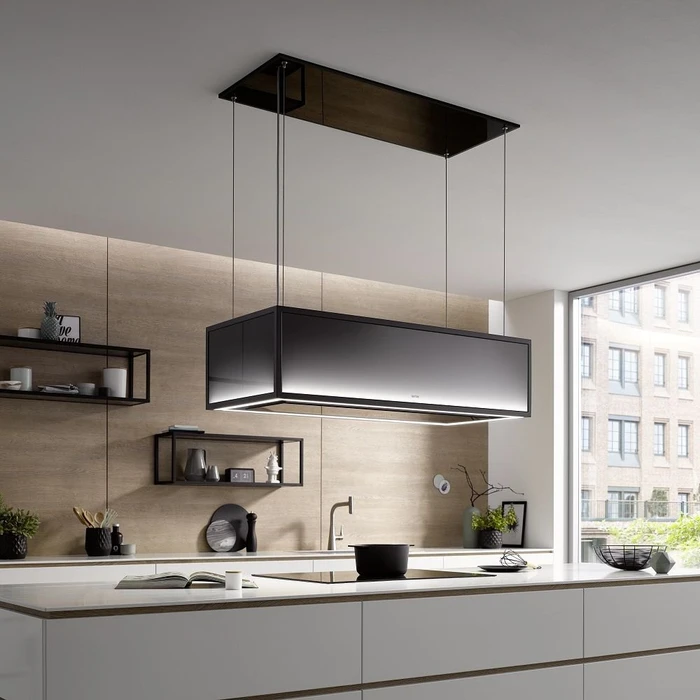 Berbel Skyline Frame BDL 160 SKF Insel-Dunstabzugshaube mit Regal
