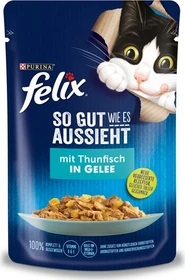 Purina Felix So gut wie es aussieht mit Thunfisch in Gelee, 85g