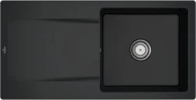 Villeroy & Boch Siluet 60 Einbau Becken reversibel pure black