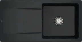 Villeroy & Boch Siluet 60 Einbau Becken reversibel pure black