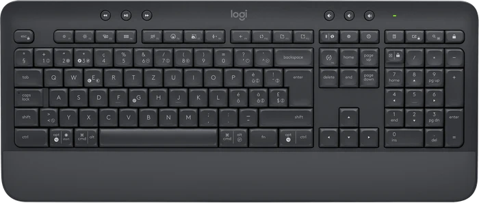 Logitech Signature K650 Comfort, Graphite, Logi Bolt, USB/Bluetooth, CH