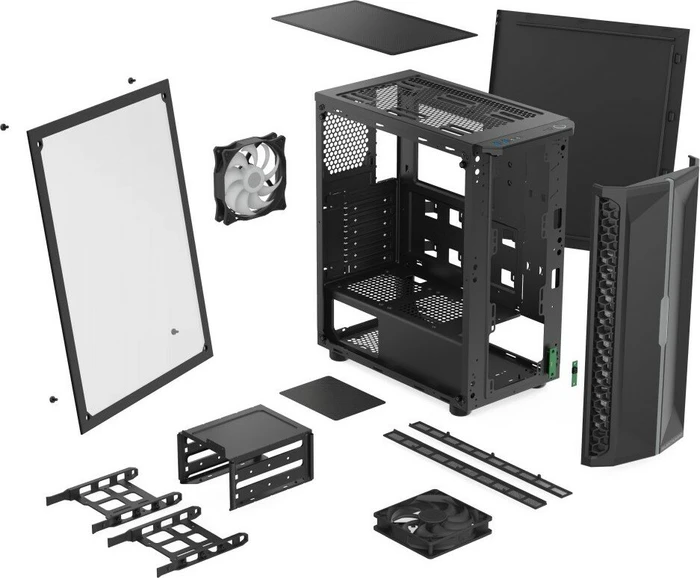Endorfy SilentiumPC Signum SG1Q Evo TG ARGB, Glasfenster