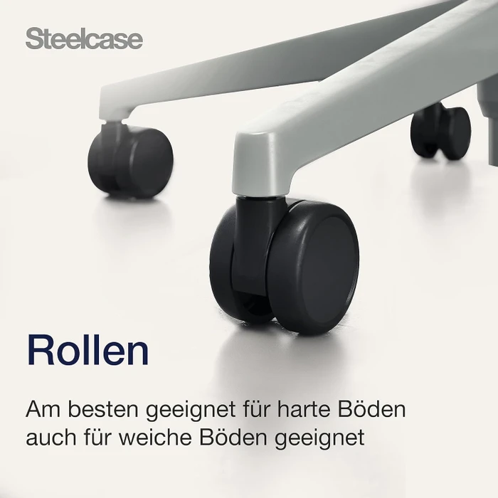 Steelcase Think Bürostuhl mit Armlehnen, schwarz