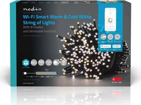 Nedis WIFILX02W400 Smart Life Dekorative Lichterkette LED 400x warmweiß-tageslichtweiß