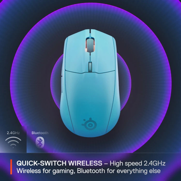 SteelSeries Rival 3 Wireless Gen 2, türkis, USB/Bluetooth