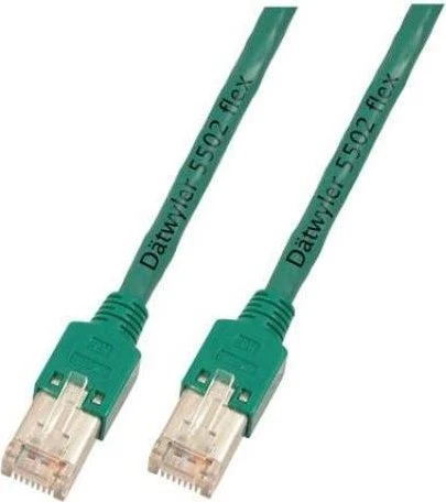 EFB Elektronik TM11 Dätwyler Uninet Patchkabel, Cat5e, S/UTP, RJ-45/RJ-45, 15m, grün