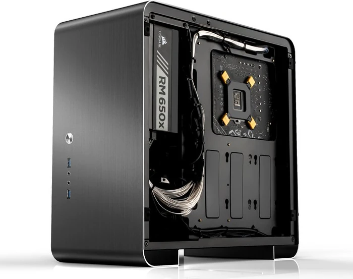 Jonsbo U4 Plus, schwarz, Glasfenster