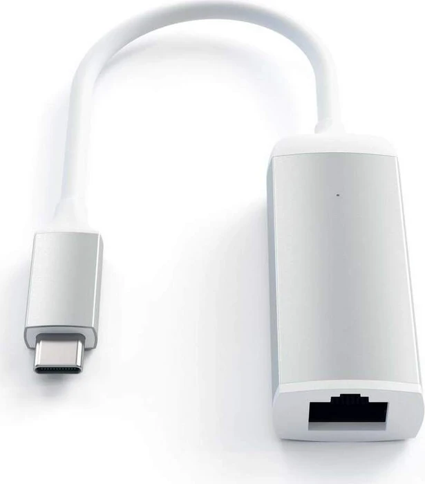 Satechi Gigabit Ethernet Adapter LAN-Adapter, silver, USB-C 3.0 [Stecker]