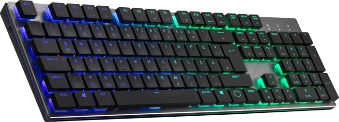 Cooler Master SK651, LEDs RGB, MX LOW PROFILE RGB RED, USB/Bluetooth, FR